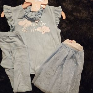 Young Hearts 4 piece pajama set.